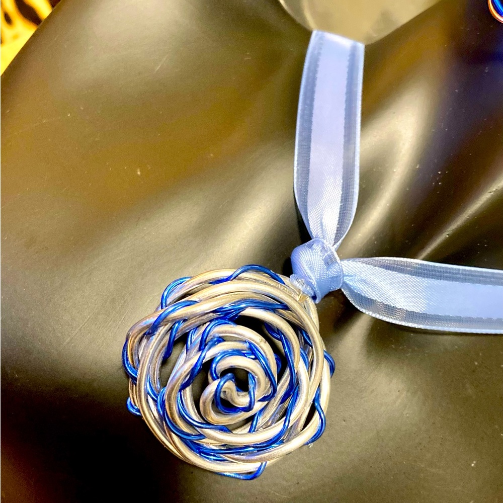 Blue Rose choker